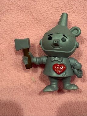 Tin Man Action Figure Toy - Gray with Red Heart